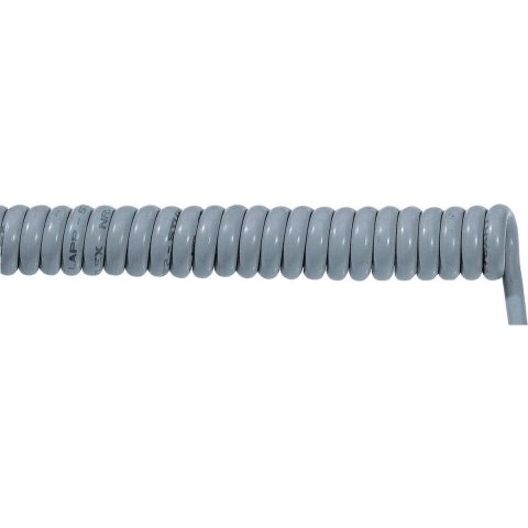 LAPP 70002635 Spiraalkabel ÖLFLEX® SPIRAL 400 P 1000 mm / 3000 mm 4 G 0.75 mm² Grijs 1 stuk(s)