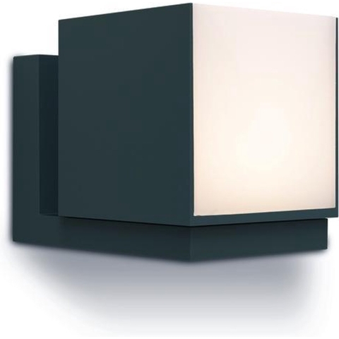 Lutec CUBA 6939412011578 LED-buitenlamp (wand) 12 W Zwart