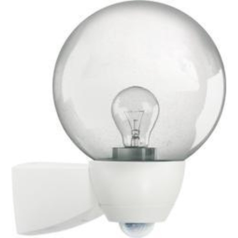 ESYLUX AL P Monza 130 ws EL10026102 Wandlamp met bewegingsmelder E27 Gloeilamp Wit