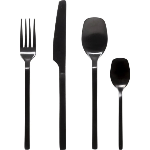 Secret de Gourmet Bestekset Modern Wood - 48-delig - RVS - zwart -
