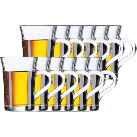12x Theeglazen/koffieglazen transparant 230 ml The -