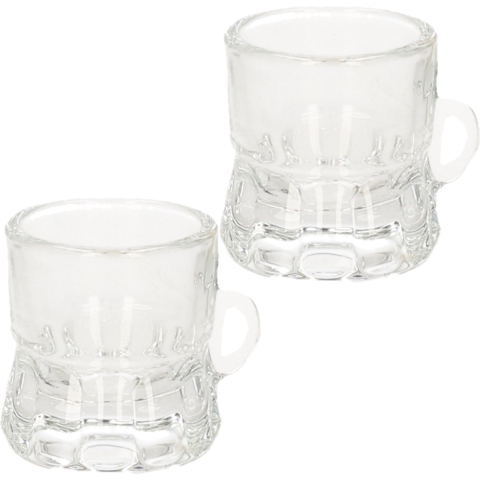 72x Shotglazen/glaasjes bierpul met handvat 2cl -