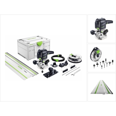 Festool OF 1010 REBQ-Set+Box Bovenfrees In Systainer Incl. Geleiderail 1010W - 55 Mm