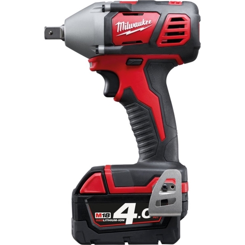 Milwaukee M18 BIW12-402C 18V Li-Ion Accu Slagmoersleutel Set (2x 4.0Ah Accu) In Koffer - 240Nm - 1/2"