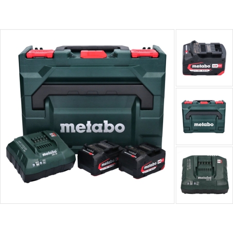 Metabo 18V Li-Ion Accu Starterset (2x 4.0Ah) + Lader In MetaBox - 685064000