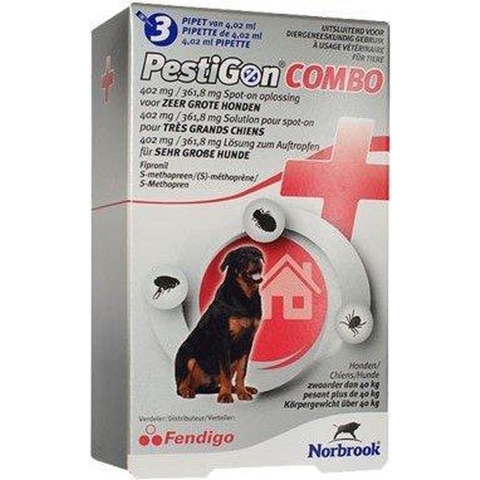 Pestigon Combo Spot-On voor honden vanaf 40 kg 3 x 3 pipetten