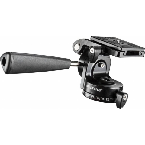 Mantona 3-Way-Pan Videokantelaar Schroefdraad (buiten)=3/8 Schroefdraad (binnen) 1/4