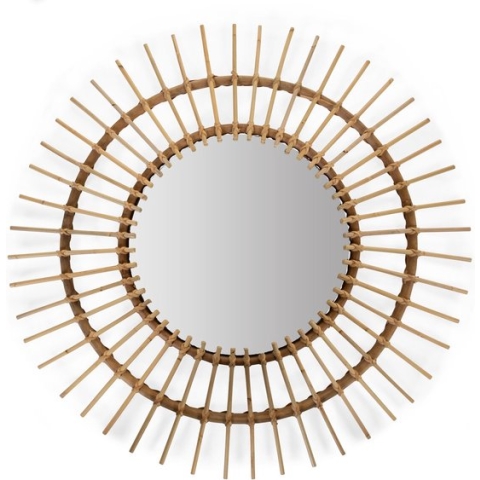 Rattan Spiegel - Aura - 90 Cm
