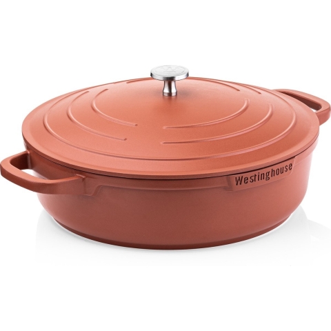 Westinghouse Hapjespan Performance - Rebel Red - ø 28 cm / 4.1 liter - standaard anti-aanbaklaag