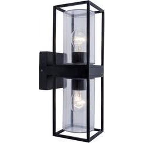 Lutec Flair 5288804012 Buitenlamp (wand) LED E27 80 W Zwart (mat)