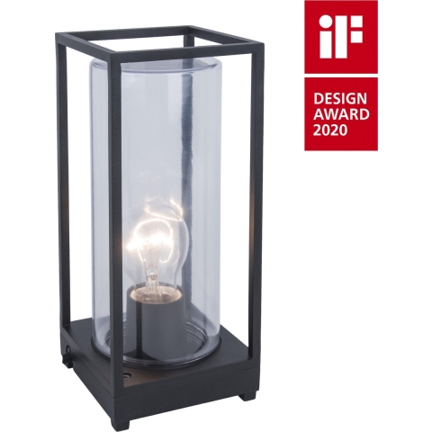 Lutec 6588801012 Flair Tafellamp voor buiten 40 W Antraciet
