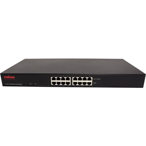 ROLINE 19 Fast Ethernet PoE Mid-Span injector, 8 poorten