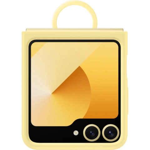 Samsung Silicone Case +Ring Flip6 Yellow | Telefoon hoesjes | Telefonie&Tablet - Bescherming | 8806095620091