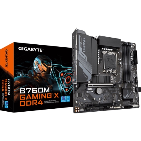 Gigabyte B760M GAMING X DDR4 Moederbord Socket Intel 1700 Vormfactor Micro-ATX Moederbord chipset Intel® B760