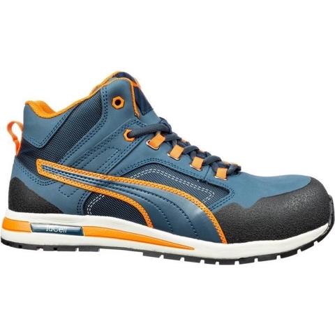 PUMA Crosstwist Mid 633140-42 Hoge veiligheidsschoenen S3 Schoenmaat (EU): 42 Blauw, Oranje 1 stuk(s)