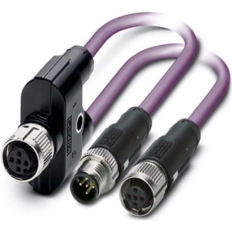 Phoenix Contact 1436013 Sensor/actuator dataconnector, geassembleerd M12 Aantal polen: 5 Adapter, Y-vorm 30.00 cm 1 stuk(s)
