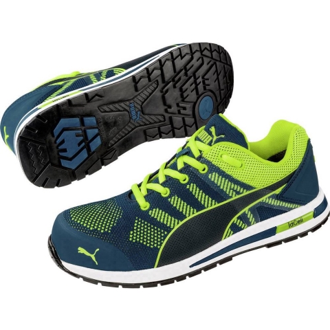 PUMA Elevate Knit Green Low 643170-43 Veiligheidsschoenen S1P Schoenmaat (EU): 43 Groen, Geel 1 stuk(s)