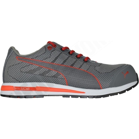 PUMA Xelerate Knit Low 643070-40 Veiligheidsschoenen S1P Schoenmaat (EU): 40 Grijs, Rood 1 stuk(s)