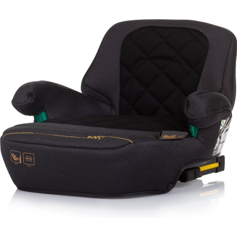 Chipolino Safy Zitverhoger i Size 125 150 cm Isofix Obsidian