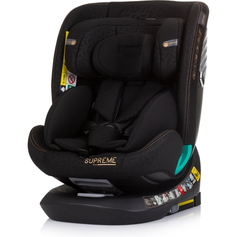 Chipolino Supreme Autostoel i Size 40 150 cm Isofix 360° Obsidian