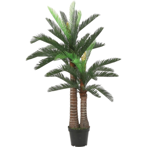 Mica Decorations Palm kunstplant - groen - H150 x D95 cm -