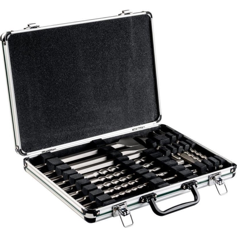 Metabo 628414000 17-Delige SDS-Plus Boren En Beitel Set In Aluminium Koffer