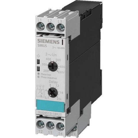 Siemens 3UG4513-1BR20 Bewakingsrelais 160 - 690 V/AC 2x wisselcontact 1 stuk(s)