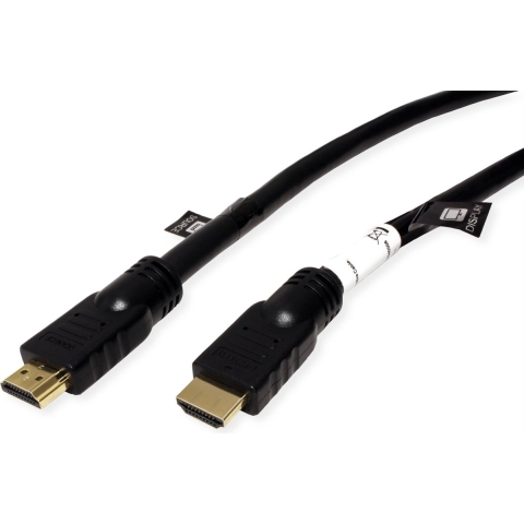 Roline 14.01.3455 HDMI-kabel HDMI Aansluitkabel HDMI-A-stekker 20 m Zwart 4K UHD
