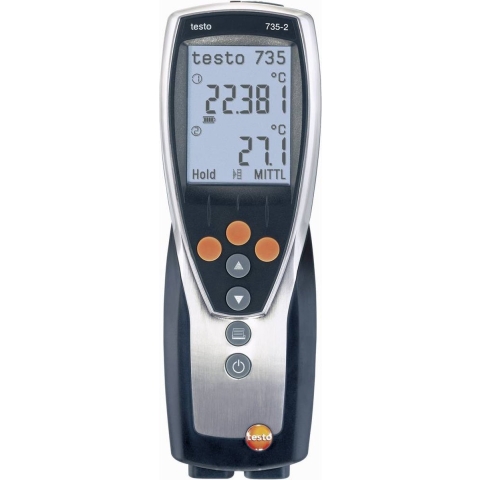 testo 735-2 Temperatuurmeter -200 - +1370 °C Sensortype K, Pt100