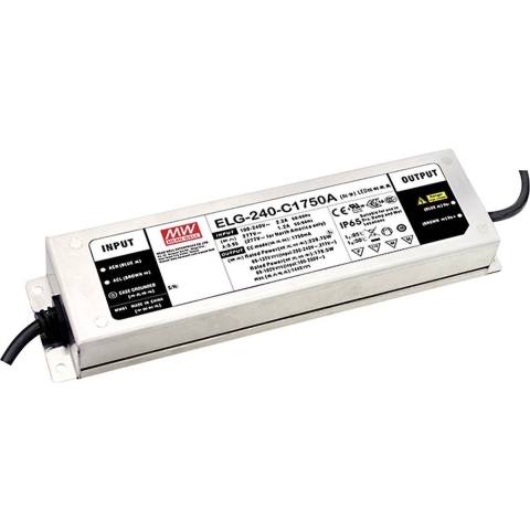 Mean Well ELG-240-C2100B-3Y LED-driver Constante stroomsterkte 241.5 W 2100 mA 57 - 115 V/DC 3-in-1 dimmer, Dimbaar, Montage op ontvlambare oppervlakken,