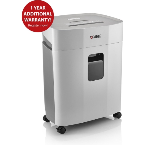 Dahle PS 260 Papierversnipperaar 12 vellen Cross cut 4 x 12 mm P-4 25 l Ook geschikt voor Nietjes, Creditcards, Paperclips, CDs, DVDs