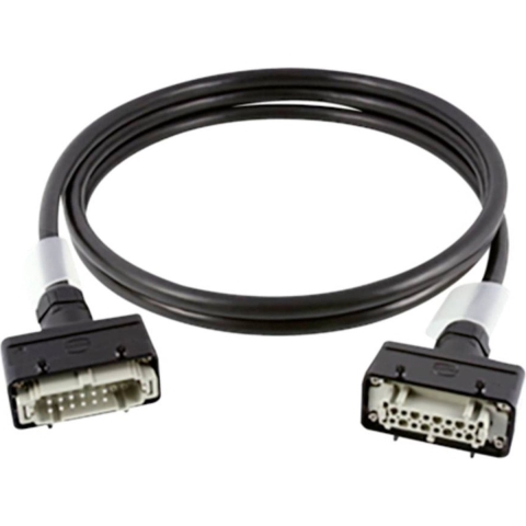 Contrik CKPE50-AHAH-M050 Multicore kabel Harting E16 Zwart