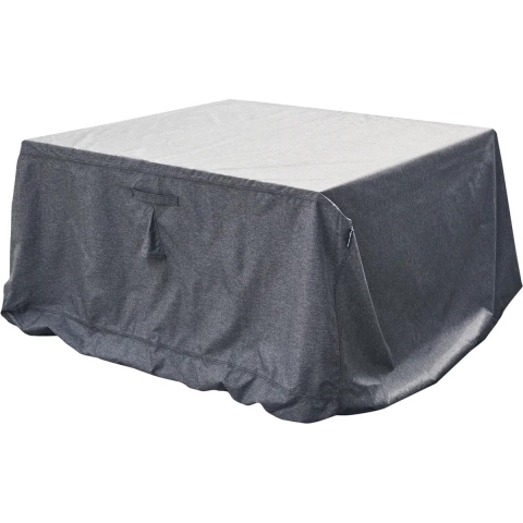 Hesperide Tuinmeubel bescherm hoes Hambo - grijs - polyester - waterafstotend - 225 x 125 x 80 cm -