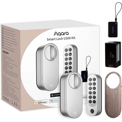 Aqara Smart Lock U200 Kit met keypad - Zilver
