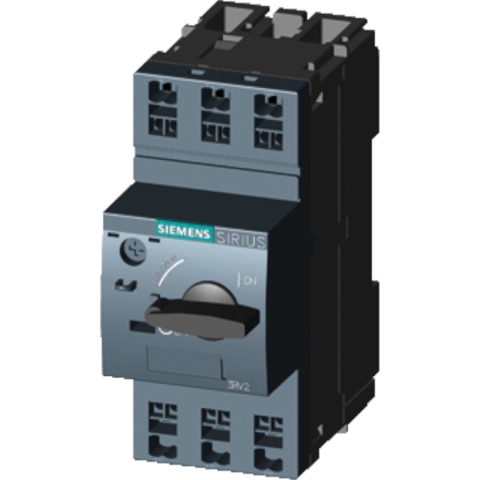 Siemens 3RV2011-1GA20 Vermogensschakelaar 1 stuk(s) Instelbereik (stroomsterkte): 4.5 - 6.3 A Schakelspanning (max.): 690 V/AC (b x h x d) 45 x 106 x 97 mm