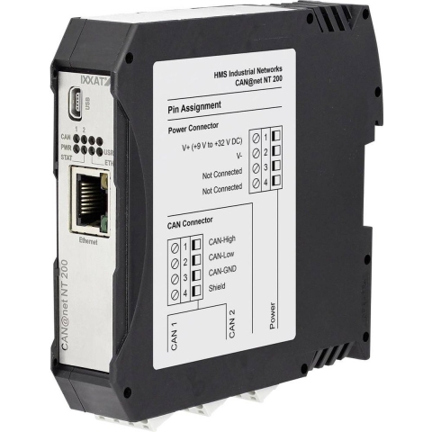 Ixxat 1.01.0332.20000 CAN@Net NT 200 CAN omzetter Ethernet, RJ-45, USB 24 V/DC 1 stuk(s)