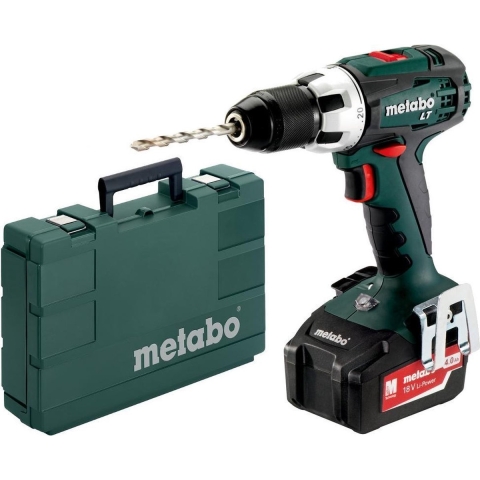 Metabo BS 18 LT 602102500 Accu-schroefboormachine 18 V 4 Ah Li-ion Incl. 2 accus, Incl. koffer