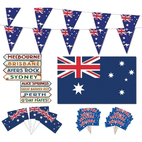 Feestartikelen Australie thema versiering XL pakket -