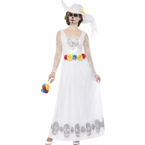 Day of the Dead skelet bruidsjurk 44-46 (L) -