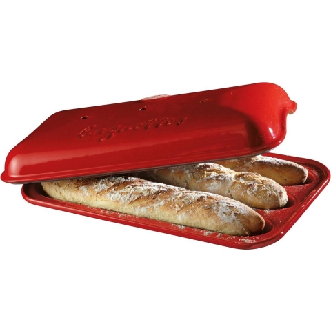Emile Henry Broodbakvorm voor 3 baguettes - Grand Cru