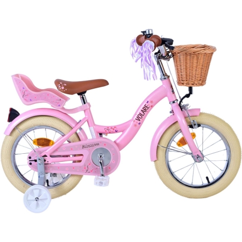 Volare Blossom Kinderfiets Meisjes 14 Inch Kinderfiets Roze  +€15 Inruilkorting