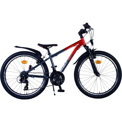 Volare XC Race Kinderfiets 24 Inch Jongens Kinderfiets Rood Grijs  +€15 Inruilkorting