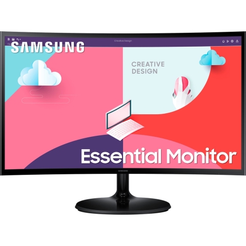 Samsung S24C364EAU LED-monitor Energielabel E (A - G) 61 cm (24 inch) 1920 x 1080 Pixel 16:9 4 ms HDMI, VGA, Hoofdtelefoon (3.5 mm jackplug) VA LCD