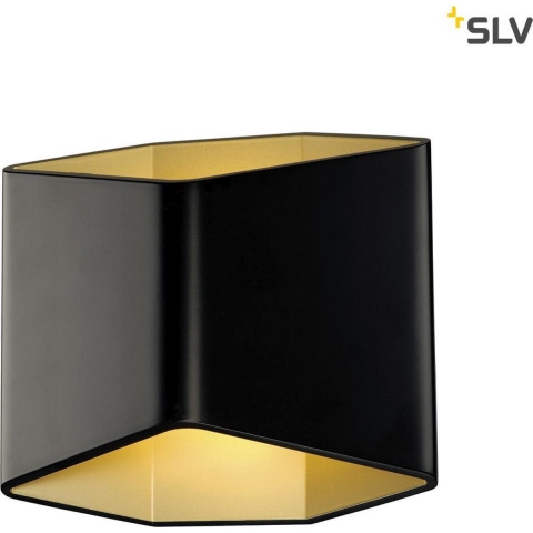 SLV Cariso 2 151710 LED-wandlamp LED vast ingebouwd 7.6 W LED Zwart