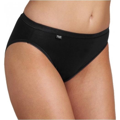 Set van 5x stuks sloggi basic tai dames slip, maat: 38 in het zwart -