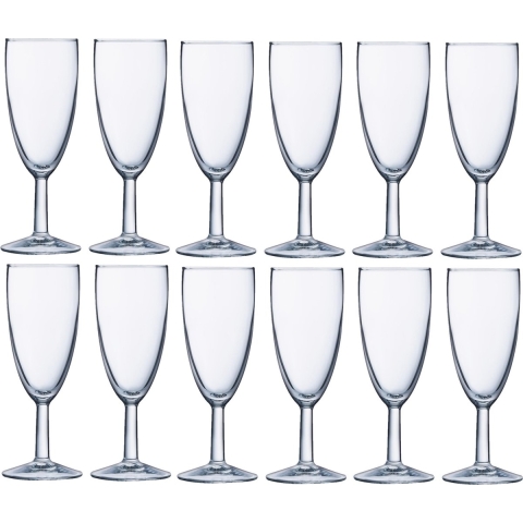 Set van 48x stuks champagneglazen transparant 150 ml -