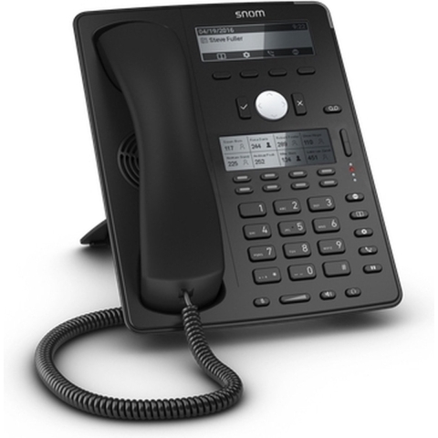 SNOM D745 Vaste VoIP-telefoon Handsfree, Headsetaansluiting Grafisch display Zwart