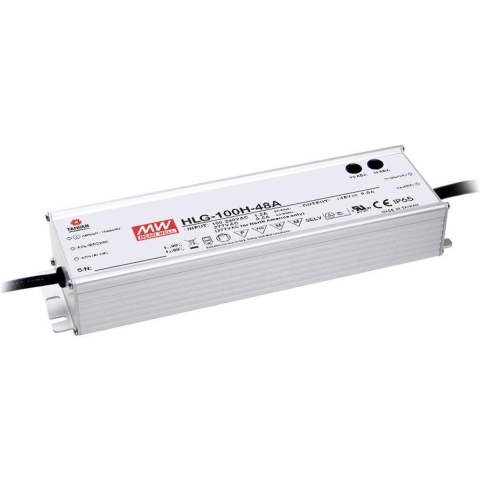 Mean Well HLG-100H-24B LED-driver, LED-transformator Constante spanning, Constante stroomsterkte 96 W 4 A 12 - 24 V/DC Dimbaar, PFC-schakeling,