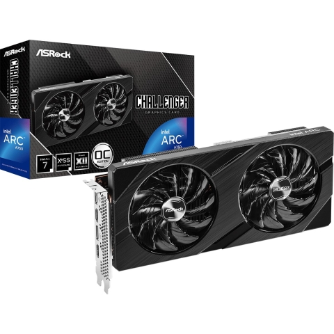 ASRock Intel Arc™ A750 Videokaart Challenger D OC 8 GB GDDR6-SDRAM PCIe x16 DisplayPort, HDMI Overclocked