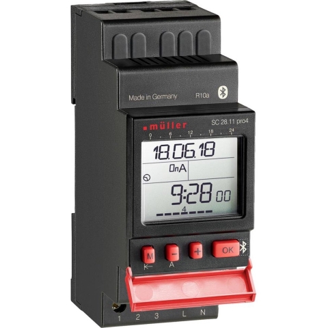Müller SC 28.11 pro4 230V 50-60Hz DIN-rail schakelklok Digitaal 230 V 4000 W